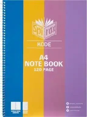 BIG W Spirax Kode Happy Brights Notebook A4 120 Page - Assorted offer
