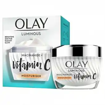 Priceline Olay Luminous Niacinamide + Vitamin C Moisturiser 50g offer