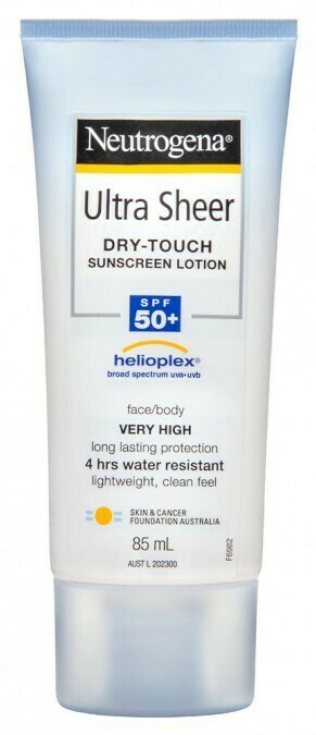 Priceline Neutrogena Ultra Sheer Sunscreen Lotion SPF 50+ 85mL offer