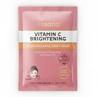Priceline Essano Vitamin C Brightening Biodegradable Sheet Mask 23mL offer