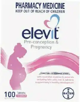 Priceline Elevit Pregnancy Multivitamin Tablets 100 Pack offer