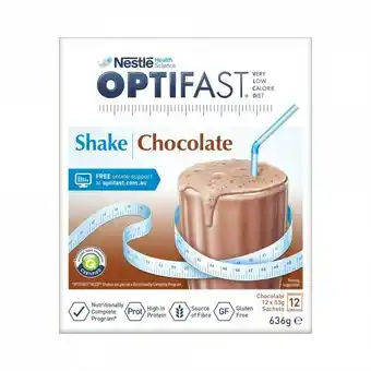Priceline Optifast VLCD Shake Chocolate Flavour 12 Pack offer