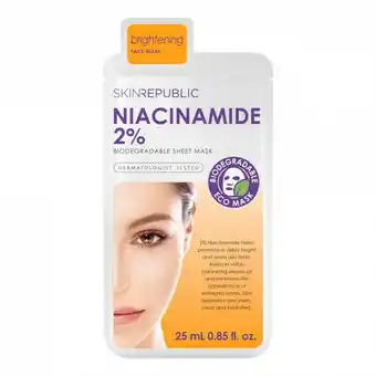 Priceline Skin Republic Nicinamide 2% Biodegradable Sheet Mask offer