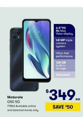 BIG W Motorola G50 5g offer