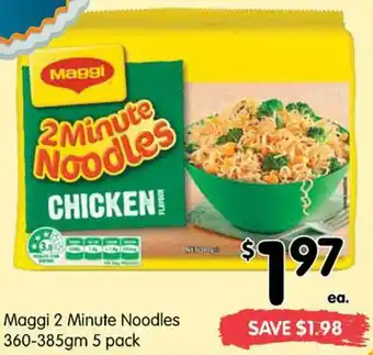 Spar Maggi 2 Minute Noodles 360-385g offer