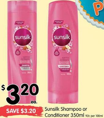 Sunsilk Shampoo Or Conditioner 350ml