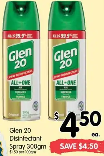 Glen 20 Disinfectant Spray 300g