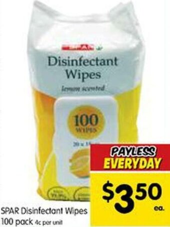 Spar SPAR Disinfectant Wipes offer