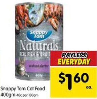 Spar Snappy Tom Cat Food 400g offer