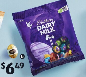 ALDI Cadbury Dairy Milk Chocolate Easter Egg Bag 243g offer