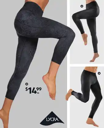 ALDI Adult's Fitness Compression Tights offer