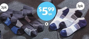 ALDI Adult's Fitness Socks 3pk offer
