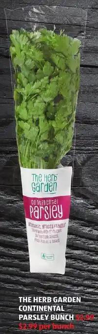 ALDI The Herb Garden Continental Parsley Bunch offer