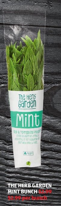 ALDI The Herb Garden Mint Bunch offer
