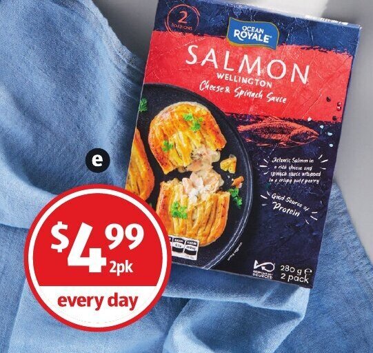 Ocean Royale Salmon Wellington 2pk/280g offer at ALDI