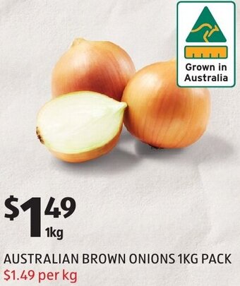 ALDI Australian Brown Onions 1kg offer
