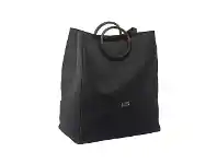 LivingStyles Aquanova Jada Fabric Laundry Basket, Black offer