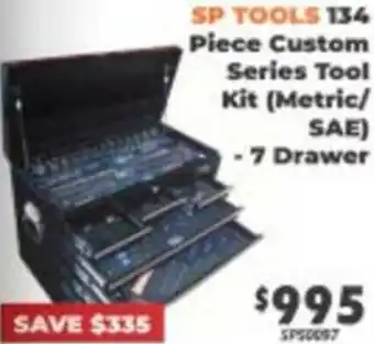 SP Tools 134 Piece Custom Series Tool Kit