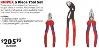 United Tools Knipex 3 Piece Tool Set offer
