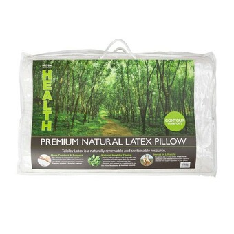 Pillow Talk Premium Quality Talalay Latex Contour Pillow by Hilton Health offer