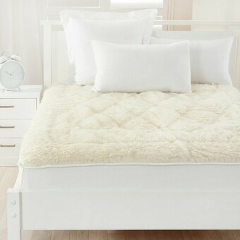 Pillow Talk Reversible Easy Wash Australian Wool Underblanket by Woolstar offer