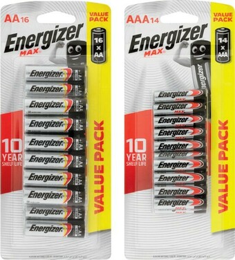 IGA Energizer Max AA 16 Pack or AAA 14 Pack Batteries offer