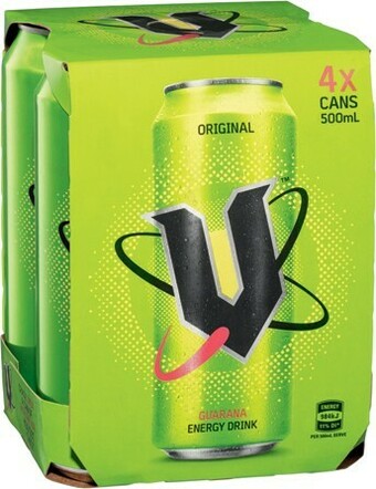 IGA V Energy Drink 4x500mL offer