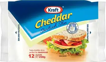 IGA Kraft Cheddar Sandwich Cheese Slices 250g offer