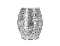 Kashmiri Cutwork Aluminium Barrel Stool