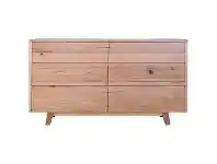 LivingStyles Wade Tasmanian Oak 6 Drawer Dresser offer