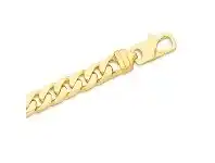 Bevilles Jewellery 9ct Yellow Gold Flat Curb Necklace offer