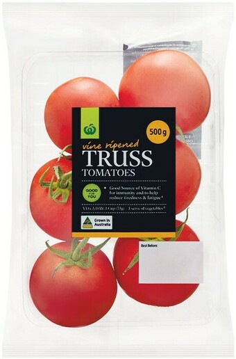 Woolworths Australian Truss Tomatoes 500g Pack offer