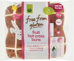 Woolworths Woolworths Free From Gluten Hot Cross Bun Varieties Pk 4 offer