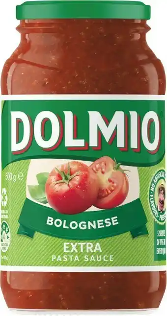 Woolworths Dolmio Extras Pasta Sauce 500g offer