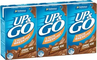 Woolworths Sanitarium Up & Go or Up & Go Energize 3 x 250ml offer