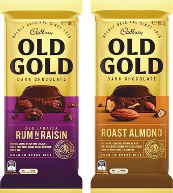 Woolworths Cadbury Old Gold Blocks 170-180g offer