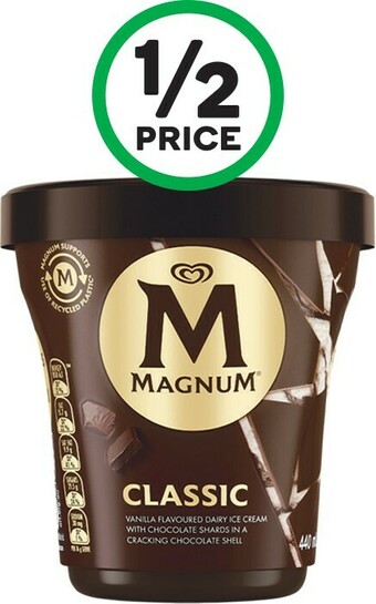Woolworths Streets Magnum Tubs 440ml – From the Freezer offer