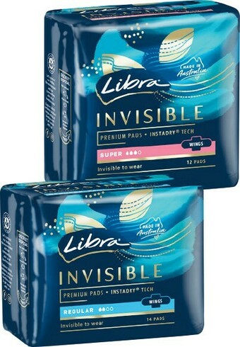 Libra Invisible Pads Pk 12-14
