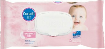 Woolworths Curash Baby Wipes Fragrance Free Pk 80 offer