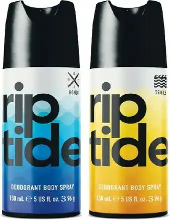 Woolworths Riptide Body Spray 150ml offer