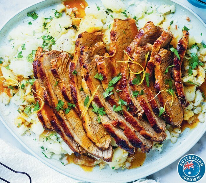 Coles Australian No Added Hormones Slow Cooked Beef Brisket offer at Coles