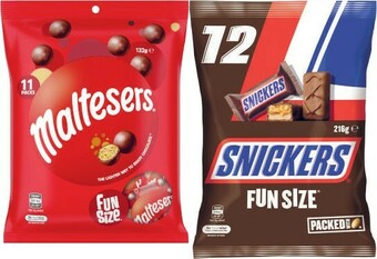 Coles Mars Funsize 132g-216g or Skittles Funsize 180g offer