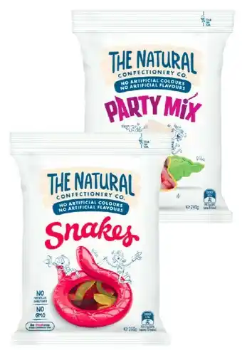 Coles Sour Patch 220g or The Natural Confectionery Co. Family Bag 190g-260g offer
