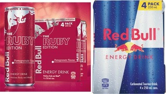 Coles Red Bull Energy Drink 4x250mL offer