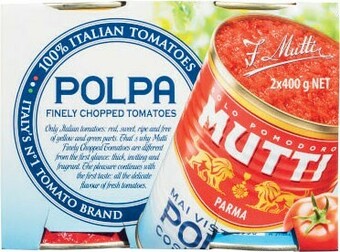 Coles Mutti Polpa Finely Chopped Tomatoes 2 Pack 800g offer