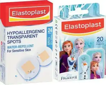 Coles Elastroplast Hypoallergenic Spots 24 Pack or Frozen Strips 20 Pack^ offer