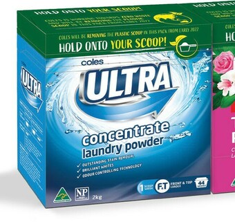 Coles Coles Concentrate Laundry Powder 2kg offer