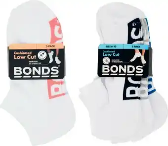 Coles Bonds Womens & Mens Logo Low Cut Socks offer