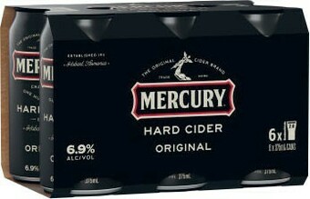 Coles Mercury Hard Cider Cans 6x375mL offer