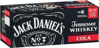 Coles Jack Daniels & Cola Cans 10x375mL offer